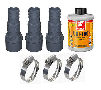 Комплект для підключення до шлангу 32/38 мм фільтрів