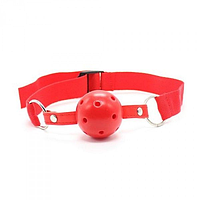 Червоний кляп з отворами для дихання Easy Breathable Ball Gag,  Toyz4lovers, Новинка