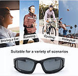 Окуляри тактичні захисні зі змінними лінзами X7 Polarized Чорний, фото 10