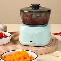 Мініблендер портативний акумуляторний RD-9037 Зелений Мініподрібнювач для кухні iC227