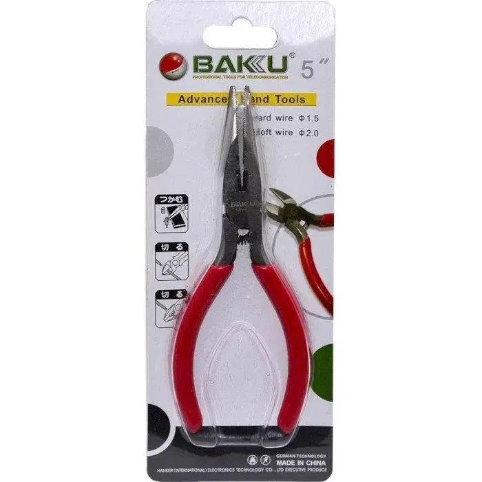 Міні плоскогубці прямі кусачки з подовженими губками Довгогубці Тонкогубці Утики BK031 SV227, фото 1