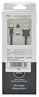 Магнітний кабель X-Cable (micro USB | Lightning | USB type C) Black iC227