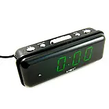 Годинник електронний настільний VST 738-2 LED AC мережевий 220V світний із зеленим підсвічуванням будильник SV227, фото 8