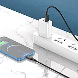 Кабель USB Borofone BX70 USB — Lightning 2,4 А 1 м Чорний SV227, фото 3