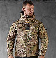 Куртка полевая армейская Softshell First мультикам (M-3XL) софтшел Тактическая куртка осень BAGS