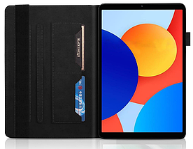 Чохол книжка Wood Book на планшет Xiaomi Redmi Pad SE (8.7") / чорний, фото 3