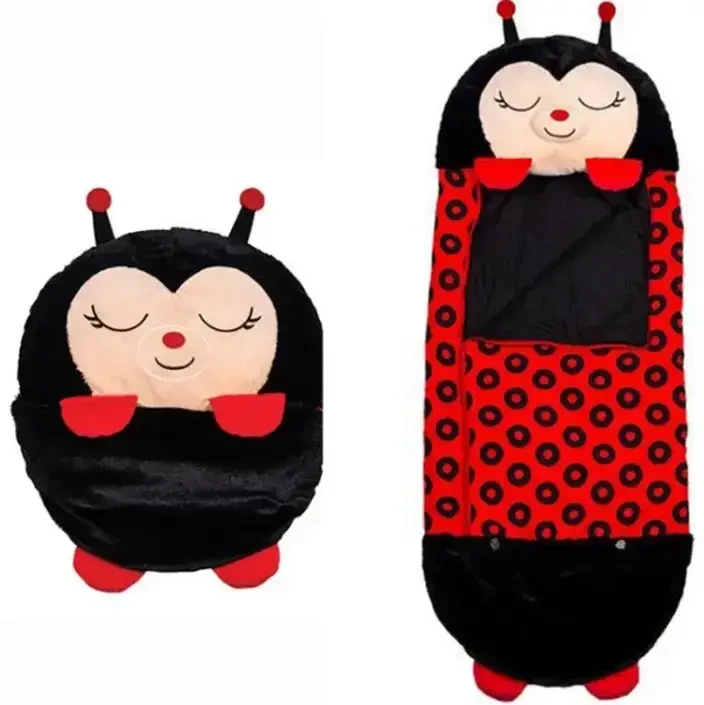 Сліпик "Сонечко" 3 в 1, спальний мішок іграшка подушка, для дітей, підлітків, червоний SV227, фото 1