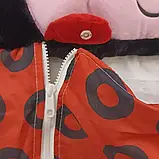 Сліпик "Сонечко" 3 в 1, спальний мішок іграшка подушка, для дітей, підлітків, червоний SV227, фото 3