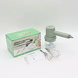 Ручний акумуляторний міксер із 2 насадками для кухні Electric whisk 223-13 SV227, фото 5