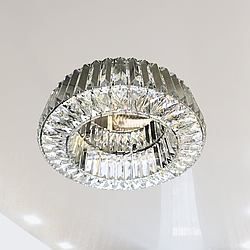 Led люстра Cristall    Linisoln 200W до 25 кв.м колір Хром 9597/600