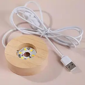 Декоративна нічник 3D кришталева куля "Планета Земля" з led-підсвіткою YU227, фото 5