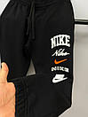 Костюм спортивний чоловічий чорний весна-осінь з капюшоном Nike Club black (14512), фото 2