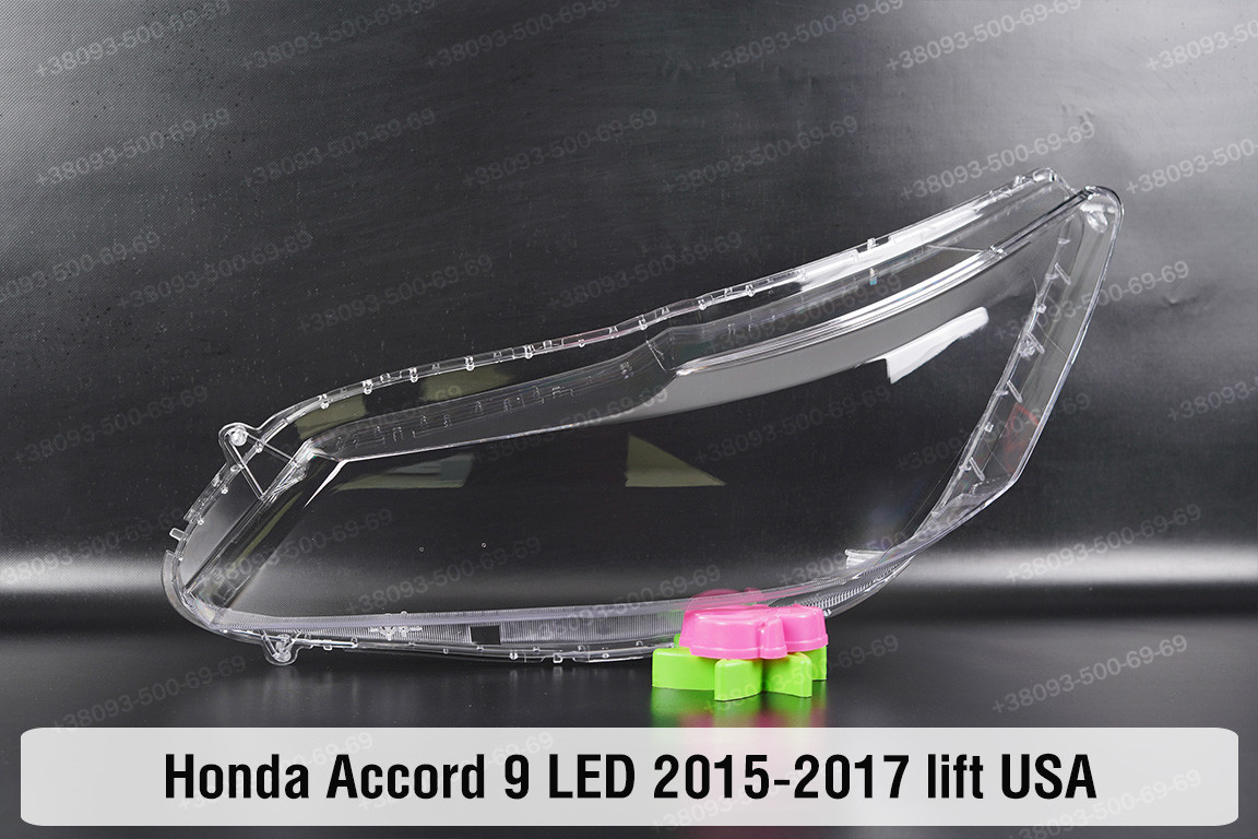 Скло фари Honda Accord 9 LED USA (2015-2017) рест ліве, фото 1