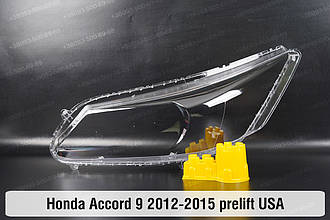 Скло фари Honda Accord 9 USA (2012-2015) дорест ліве