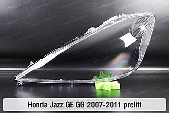 Скло фари Honda Jazz GE GG (2007-2011) дорест ліве