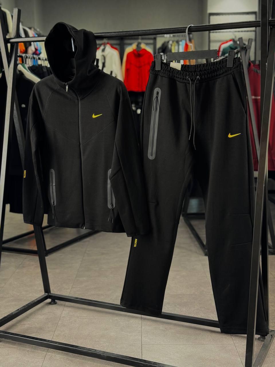 Костюм спортивний чоловічий чорний весна-осінь Nike NOCTA Tech Black (14513), фото 1