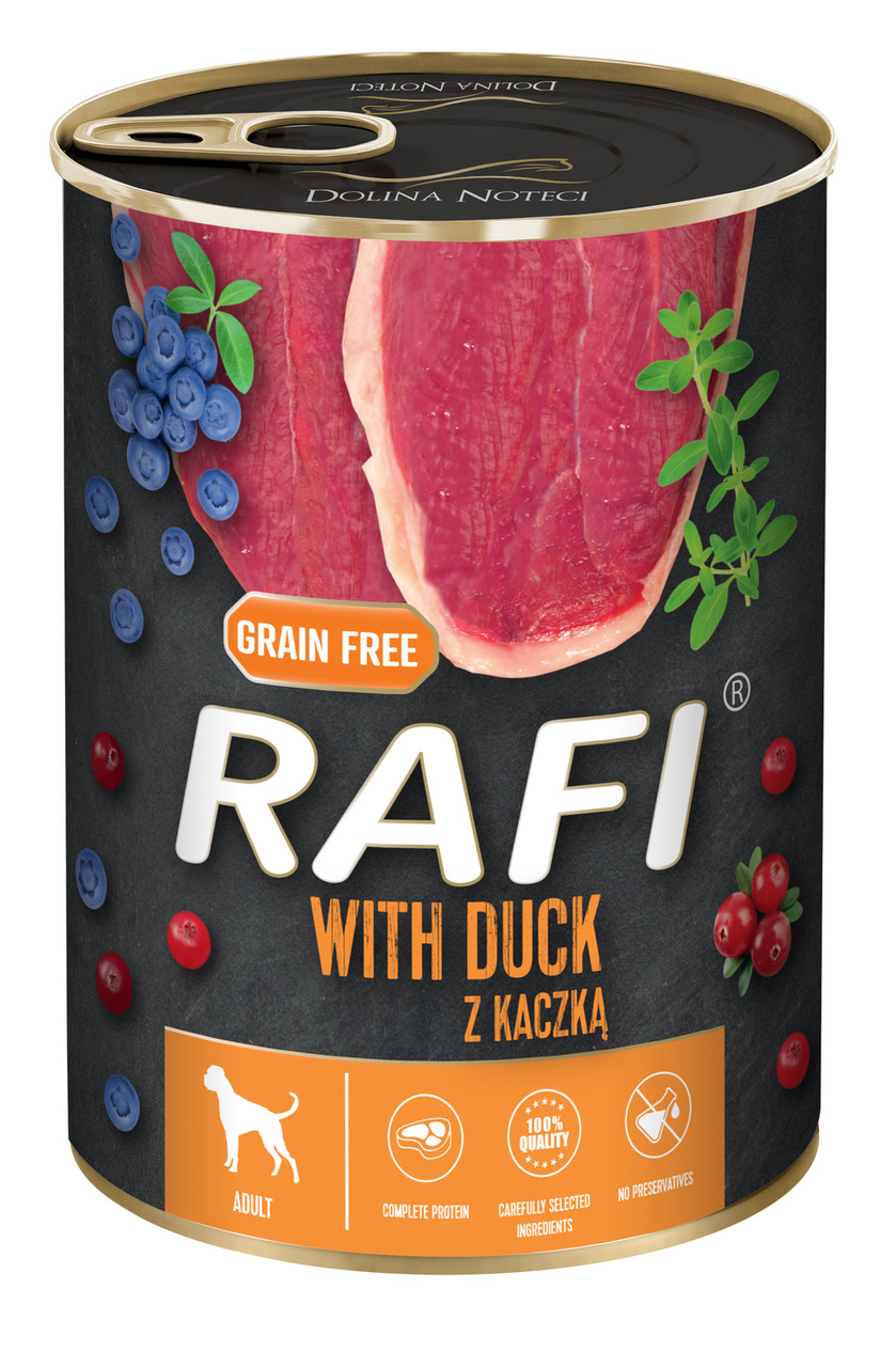 Dolina Noteci Rafi DOG Can Adult with Duck консерва для собак з качкою 800г