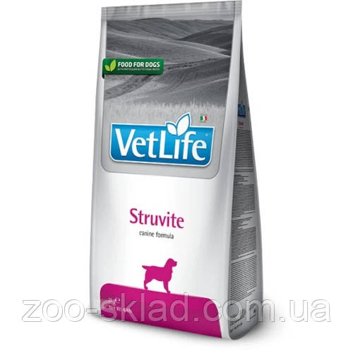 Farmina Vet Life DOG Struvite для собак, для розчинення струвітних уролітів 2кг