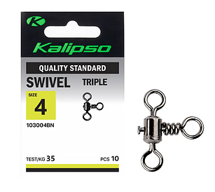 Вертлюг Kalipso Swivel triple 103004BN №4(10) арт 44060035