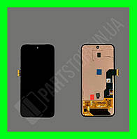 Дисплей Google Pixel 8A 5G із сенсором, чорний (OLED, оригінальні комплектуючі)