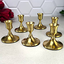Металевиі свічники 6 шт Markize Gold