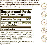 Solgar, сублінгвальний метилкобаламін (вітамін B12), 5000 мкг, 60 капсул, фото 2