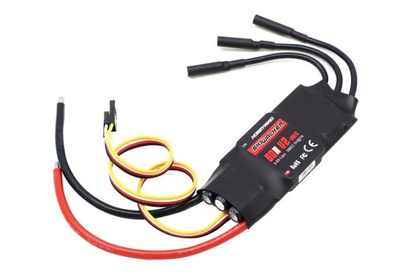 Регулятор ходу HOBBYWING SKYWALKER V2 80A 3-6S для авіамоделей, фото 1