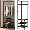 Металева Кутова Вішалка для Одягу Corner Coat Rack RD-2 185х40х40, Взуття з гачками та полицями, фото 3