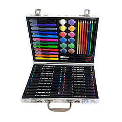003 Набір для малювання 60 предметів маркери, фарби, олівці, у валізі