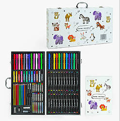 005 Набір для малювання 95 передмедів маркери, фарби, олівці, у валізі