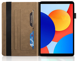 Чохол книжка Wood Book на планшет Xiaomi Redmi Pad SE (8.7") / коричневий, фото 3