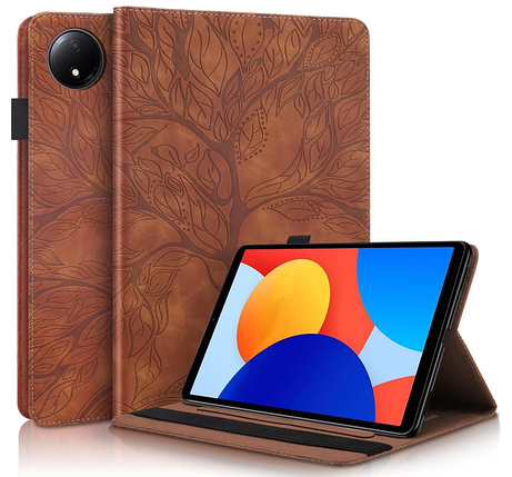 Чохол книжка Wood Book на планшет Xiaomi Redmi Pad SE (8.7") / коричневий, фото 1