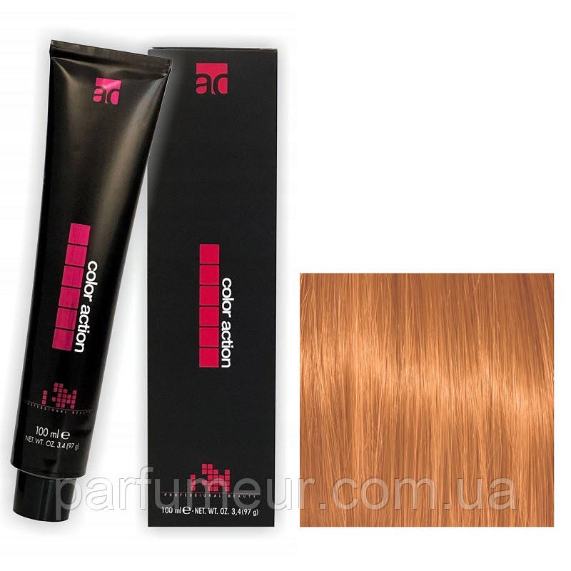 Karibelly Color Action Перманентна крем-фарба для волосся 8.4 свiтло-мiдний блонд 100 мл, фото 1