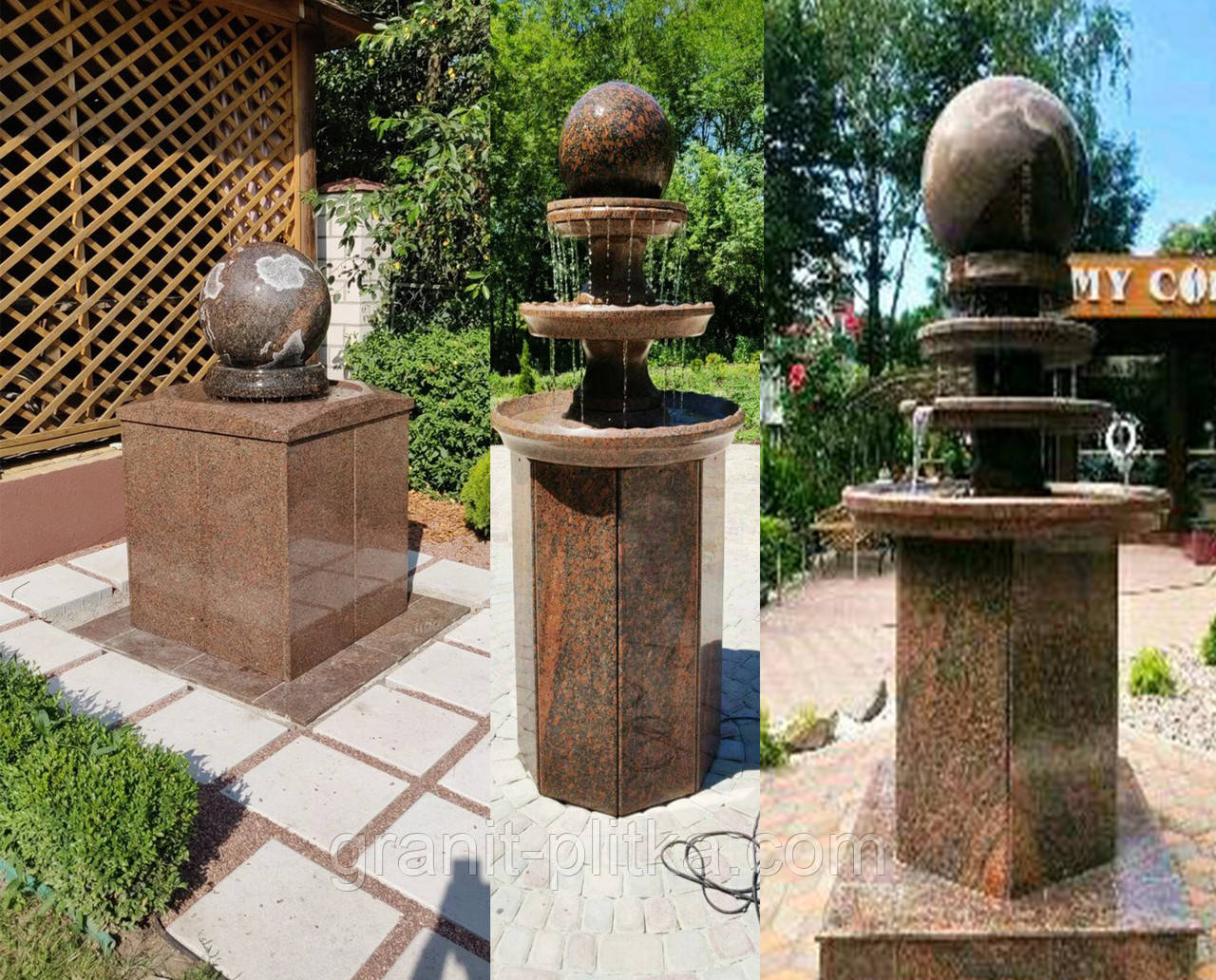 Фонтани для саду з натурального каменю, фото 1