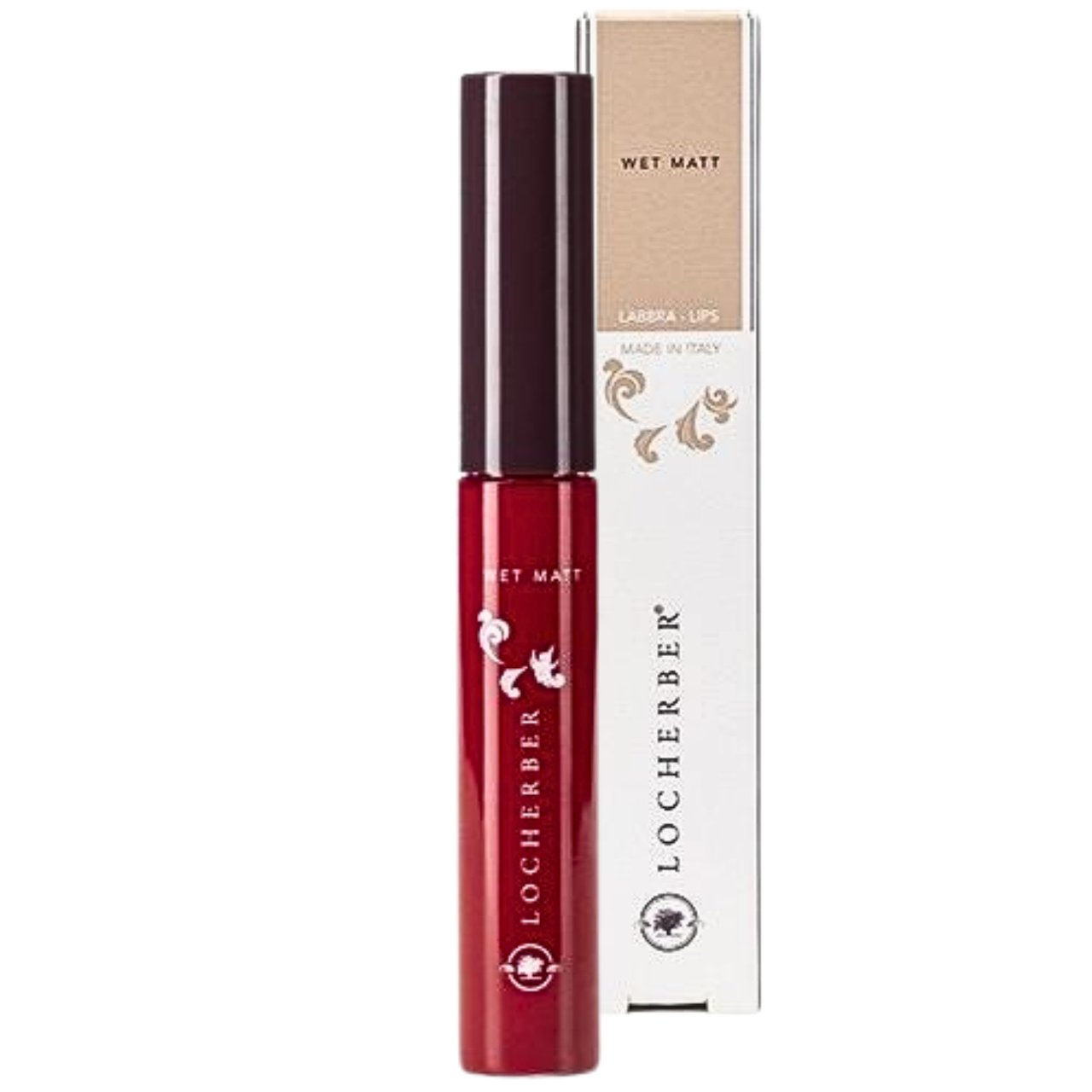 Рідка матова помада Яскраво-червоний Wet Matt Liquid Lipstick "Pure Red" Locherber, Vivasan, 9 мл Швейцарія