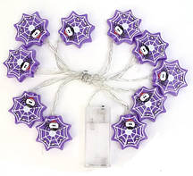 ​​​​​​​Світлодіодна гірлянда павутина на Хелловін на батарейках 1,5 м 10 led