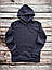 Тепла толстовка на флісі чоловіча однотонна з капюшоном, хакі, чорна, синя, бежева, коричнева, біла, фото 2