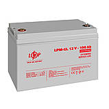 Гелевий акумулятор LogicPower LPM-GL 12V - 100 Ah для ДБЖ, фото 2
