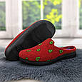 Капці домашні жіночі Inblu червоні фетрові 4601, фото 2