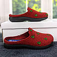 Капці домашні жіночі Inblu червоні фетрові 4601, фото 3