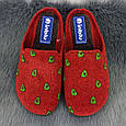 Капці домашні жіночі Inblu червоні фетрові 4601, фото 6