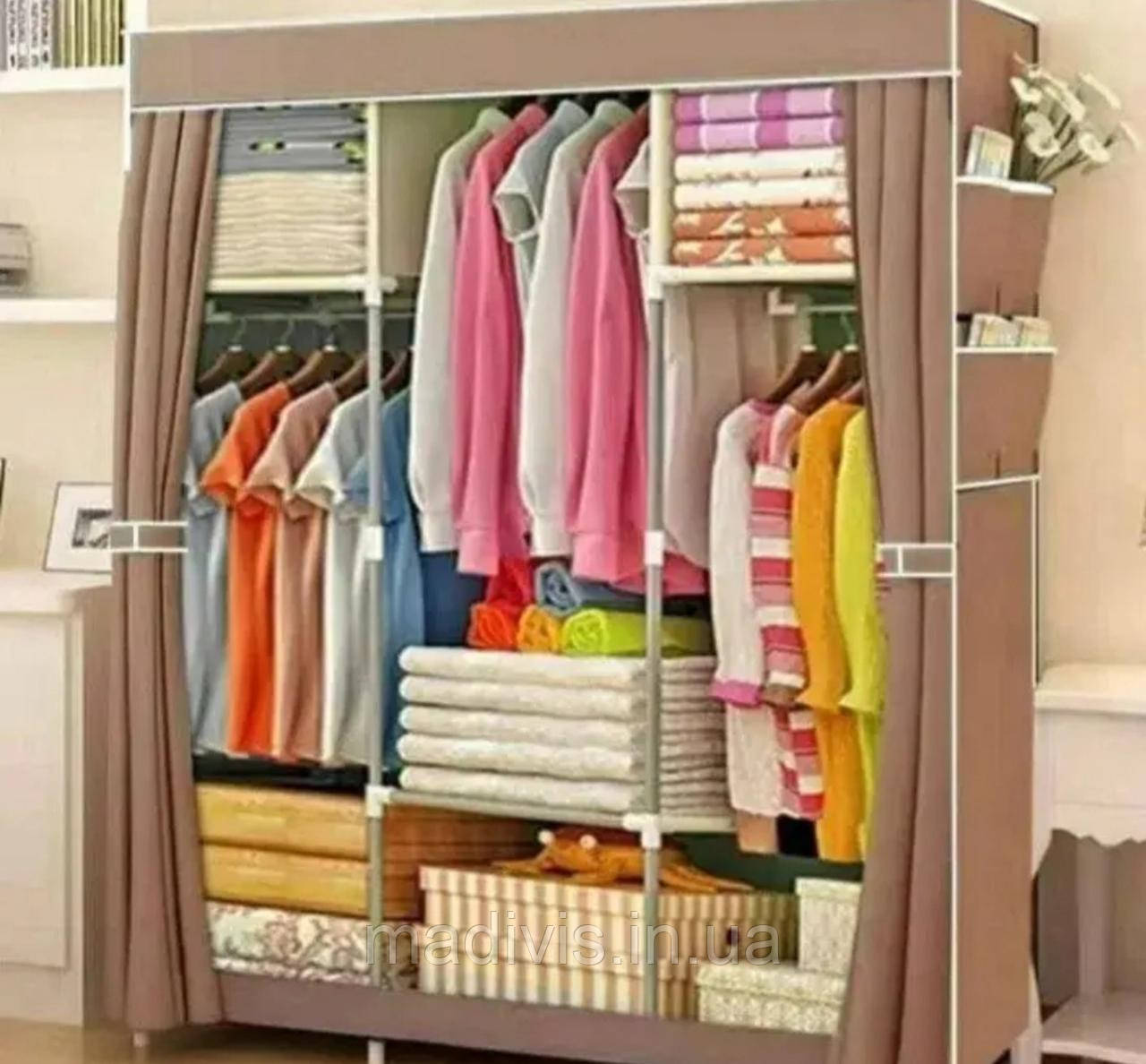 Тканинна складана шафа для одягу та взуття HCX Storage Wardrobe CL-128, фото 1