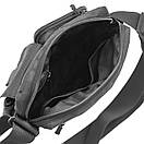 Тактична сумка через плече Patriot барсетка чорна тканинна мессенджер, фото 8