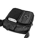 Тактична сумка через плече Patriot барсетка чорна тканинна мессенджер, фото 3