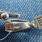 Чоловічий комплект шовковий шнурок із срібними вставками та православний хрест 925 проба, фото 8