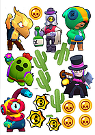 Вафельна картинка Бравл стар №8043