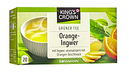 Чай з апельсином і імбирем KING'S CROWN GREEN TEA ORANGE-GINGER 35 гр, фото 2