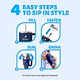 Термокружка з ручкою Cirkul All-Day StrawSip з нержавіючої сталі Синя 1183 мл, фото 4