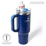 Термокружка з ручкою Cirkul All-Day StrawSip з нержавіючої сталі Синя 1183 мл, фото 6