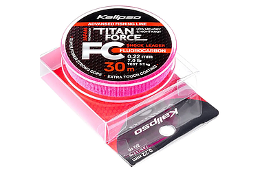 Флюорокарбон Kalipso Titan Force FC Leader 30m 0.22mm арт 39060091